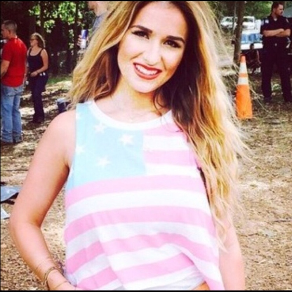 Wildfox America flag tank